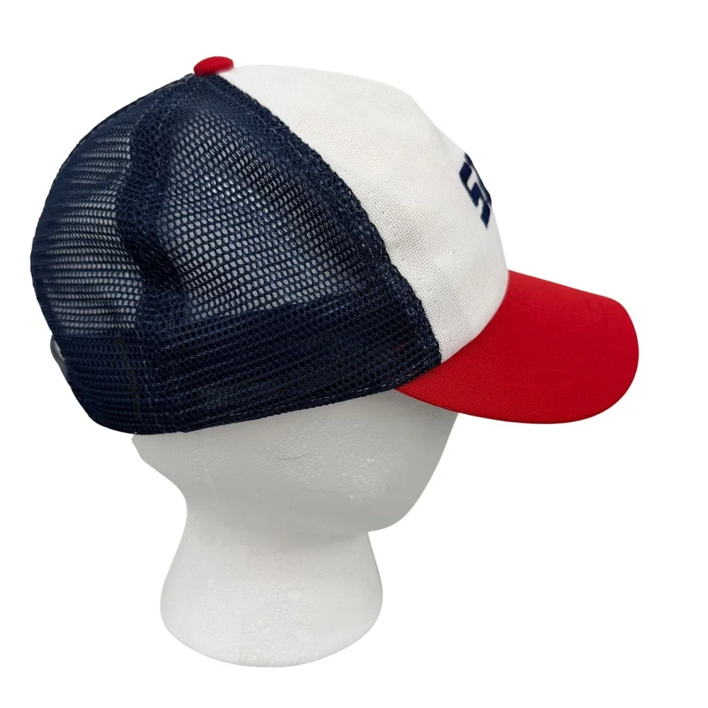 Vintage Chicago White Sox MLB Trucker Hat Kids Boys SOX Mesh Snapback Blue Red